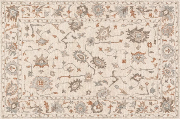 Flower Pattern Modern Rugs for Farmhouse, Bedroom Modern Rugs, Modern Rugs for Dining Room, Modern Rugs for Living Room-HomePaintingDecor