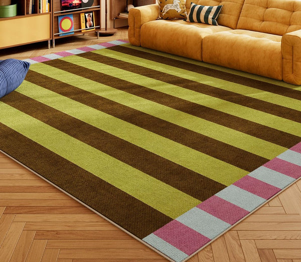 Simple Modern Floor Rugs, Colorful Abstract Modern Rugs, Modern Living Room Rug Ideas, Geometric Carpets for Bedroom, Contemporary Area Rugs-HomePaintingDecor