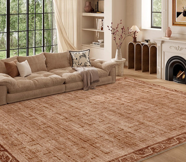 Large Abstract Rugs for Living Room, Mid Century Geometric Contemporary Modern Rugs Next to Bed, Large Modern Area Rugs