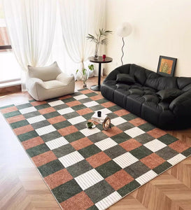 Mid Century Geometric Carpets, Modern Rugs under Dining Room Table, Abstract Modern Rugs for Living Room, Contemporary Modern Rugs Next to Bed-HomePaintingDecor