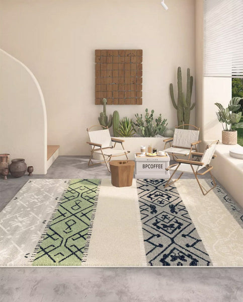 Abstract Area Rugs for Living Room, Modern Rugs for Dining Room, Modern Runner Rugs for Hallway, Thick Contemporary Area Rugs Next to Bed