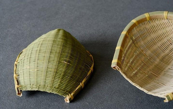 Natural Bamboo Stroage Basket, Kitchen Storage Basket, Woven Storage Baskets, Snacks Pantry Storage Basket, Set of 2-HomePaintingDecor