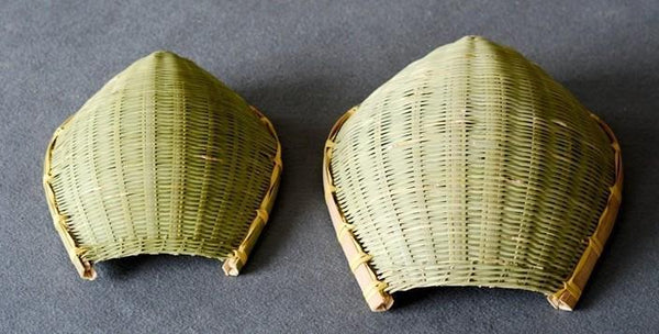 Natural Bamboo Stroage Basket, Kitchen Storage Basket, Woven Storage Baskets, Snacks Pantry Storage Basket, Set of 2-HomePaintingDecor