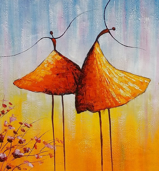 Wall Art Paintings, Paintings for Bedroom, Canvas Abstract Painting, Large Painting for Sale, Ballet Dancer Painting, Abstract Canvas Painting-HomePaintingDecor