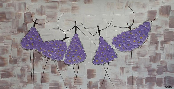 Simple Contemporary Paintings, Wall Art Painting, Buy Wall Art Online, Ballet Dancer Painting, Abstract Painting for Sale, Original Artwork-HomePaintingDecor