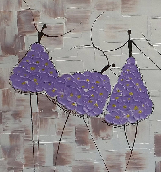 Simple Contemporary Paintings, Wall Art Painting, Buy Wall Art Online, Ballet Dancer Painting, Abstract Painting for Sale, Original Artwork-HomePaintingDecor