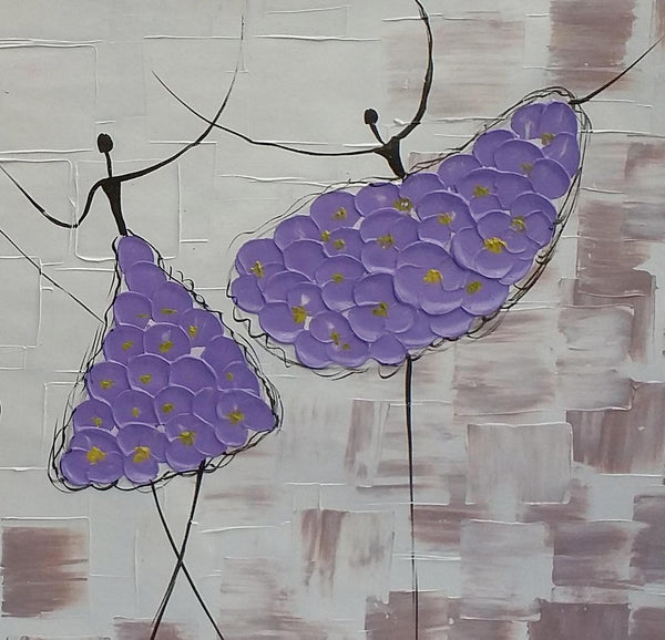 Simple Contemporary Paintings, Wall Art Painting, Buy Wall Art Online, Ballet Dancer Painting, Abstract Painting for Sale, Original Artwork-HomePaintingDecor