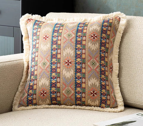 Oversized Decorative Throw Pillows, Bohemian Decorative Sofa Pillows for Living Room, Extra Large Modern Geometric Pillows, Oriental Throw Pillow for Couch