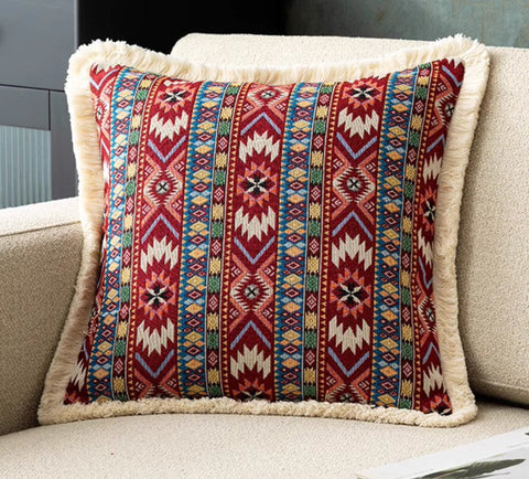 Decorative Throw Pillows for Bedroom, Bohemian Decorative Sofa Pillows for Living Room, Extra Large Modern Geometric Pillows, Oriental Throw Pillow for Couch-HomePaintingDecor
