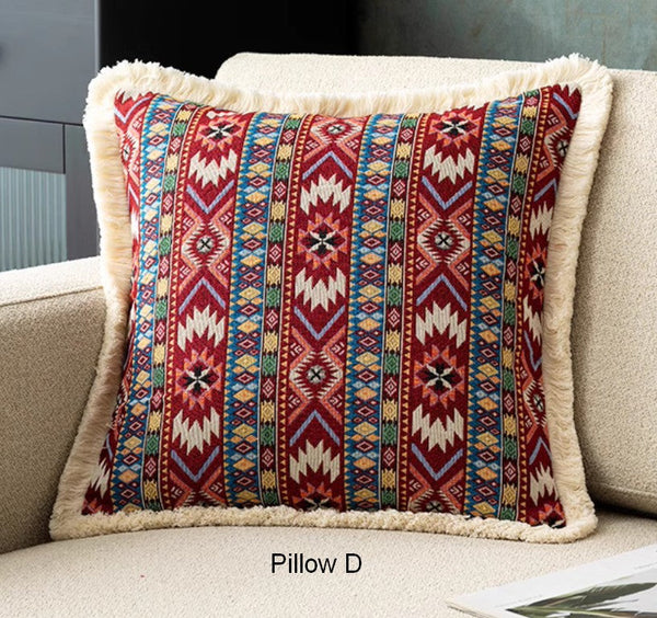 Large Bohemian Decorative Sofa Pillows for Living Room, Modern Geometric Pillows, Decorative Throw Pillows for Bedroom, Oriental Throw Pillow for Couch-HomePaintingDecor