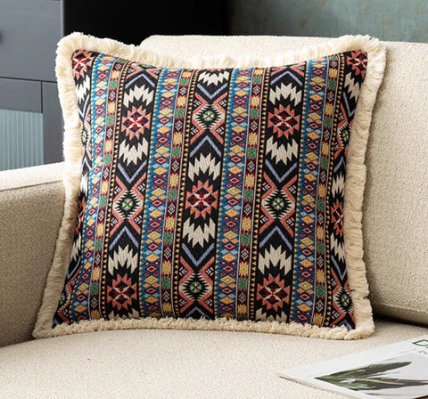 Extra Large Modern Geometric Pillows, Decorative Throw Pillows for Bedroom, Bohemian Decorative Sofa Pillows for Living Room, Oriental Throw Pillow for Couch-HomePaintingDecor