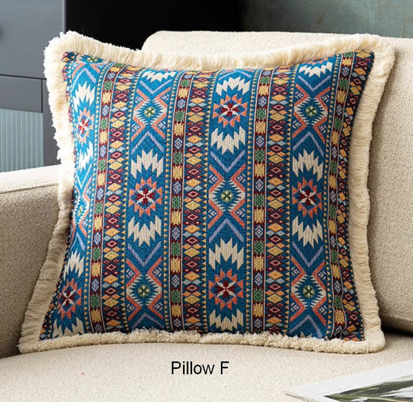 Large Bohemian Decorative Sofa Pillows for Living Room, Modern Geometric Pillows, Decorative Throw Pillows for Bedroom, Oriental Throw Pillow for Couch-HomePaintingDecor