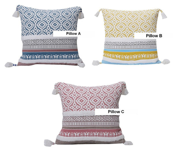 Modern Decorative Pillow for Interior Design, Contemporary Decorative Pillow Covers, Geometric Modern Sofa Pillows for Bedroom, Square Pillows for Couch-HomePaintingDecor