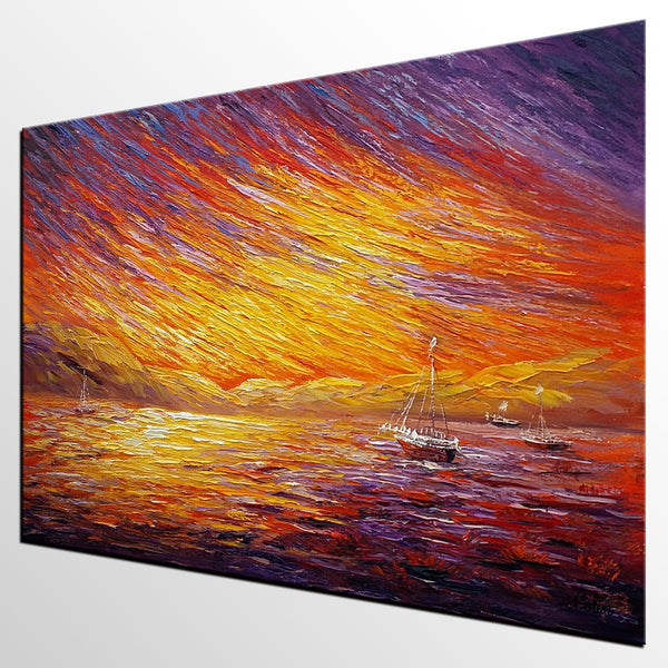 Canvas Art, Original Wall Art, Landscape Painting, Abstract Art, Custom Extra Large Oil Painting