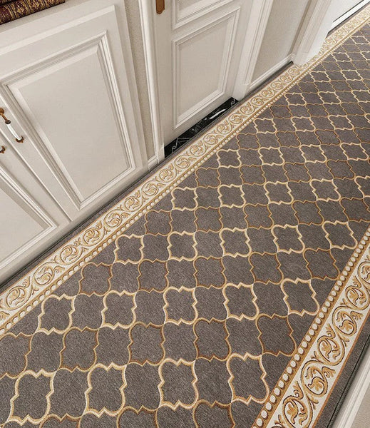 Long Hallway Runners, Non Slip Entryway Runner Rug Ideas, Extra Long Narrow Runner Rugs, Geometric Modern Long Hallway Runners,Contepmorary Runner Rugs-HomePaintingDecor