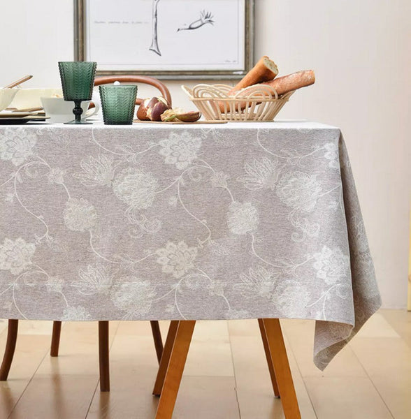 Rustic Table Covers for Kitchen, Country Farmhouse Tablecloth, Square Tablecloth for Round Table, Large Rectangle Tablecloth for Dining Room Table-HomePaintingDecor