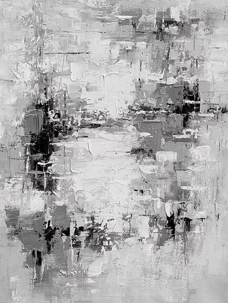 Acrylic Paintings on Canvas, Palette Knife Paintings, Large Paintings Behind Sofa, Abstract Painting for Living Room, Bedroom Modern Wall Art Paintings-HomePaintingDecor