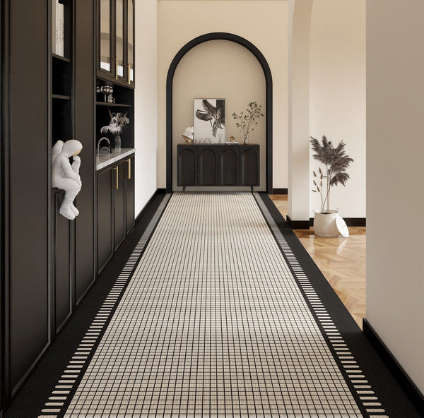 20 Feet Long Narrow Hallway Runners, 25 Feet Modern Long Hallway Runners, Abstract Entryway Runner Rugs, Entrance Hallway Runner Carpet