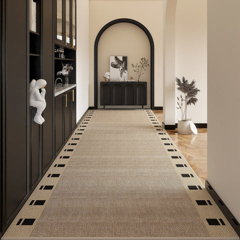 Washable Entrance Hallway Runners, Stain-resistant Non Slip Kitchen Runner Rugs, 25 Feet Extra Long Hallway Runners, Modern Long Hallway Runners-HomePaintingDecor