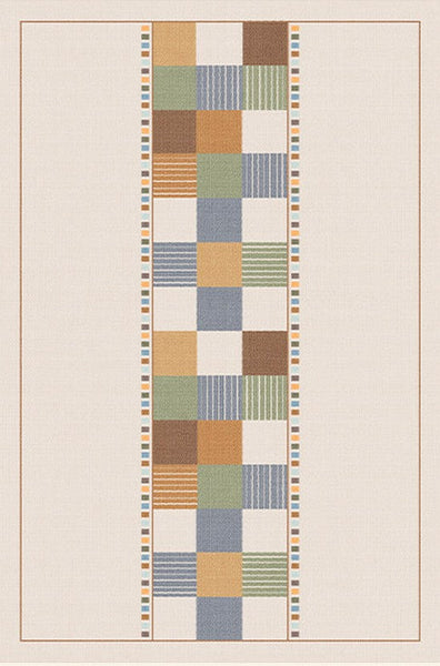 Modern Runner Rugs Next to Bed, Colorful Mid Century Rugs, Abstract Contemporary Modern Rugs for Living Room, Modern Rugs for Apartment
