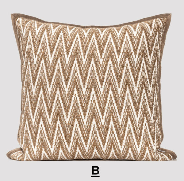 Contemporary Throw Pillows for Living Room, Modern Decorative Sofa Pillows, Large Modern Pillows for Couch, Modern Square Pillows-HomePaintingDecor