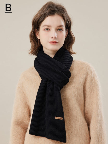 Fashion Designer Scarf, Casual Scarf for Women, Modern Winter Scarf, Cold Weather Scarf, Wool Scarf for Women, Soft Cashmere Scarf for Women-HomePaintingDecor