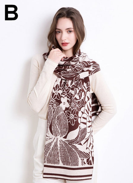 Modern Wool Scarf for Women, Casual Scarf for Women, Cold Weather Scarves, Soft Wool Scarf for Women
