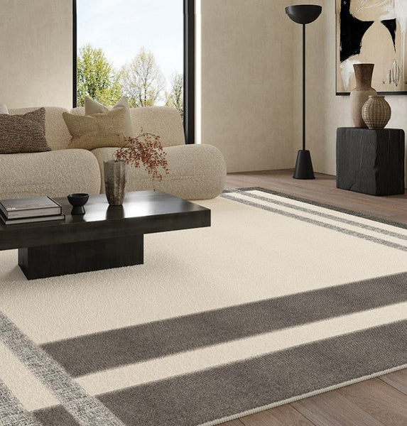 Geometric Contemporary Modern Rugs Next to Bed, Modern Carpets for Office, Abstract Area Rugs for Living Room, Modern Soft Rugs under Dining Room Table-HomePaintingDecor