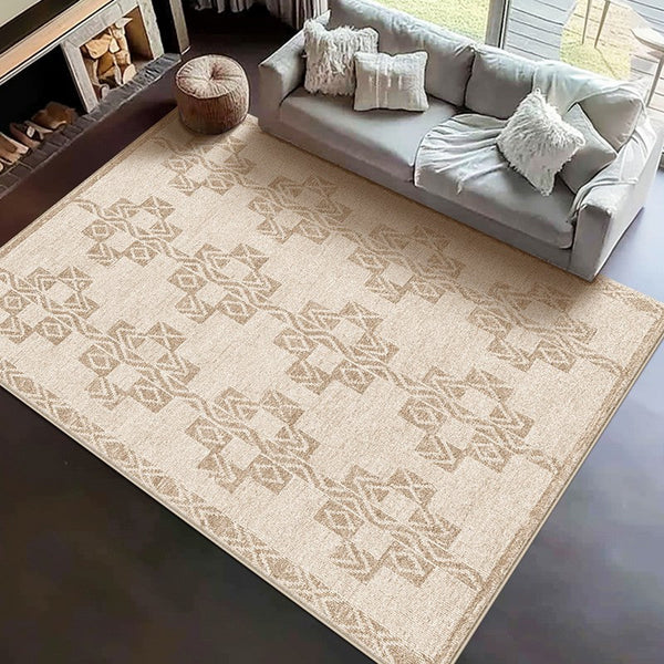 Abstract Modern Rug Ideas for Bedroom, Contemporary Area Rugs for Dining Room, Geometric Modern Rug Placement Ideas for Living Room-HomePaintingDecor
