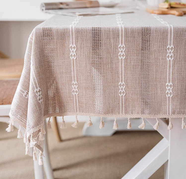 Rectangular Table Cloth for Dining Room Table, Linen Square Tablecloth for Kitchen, Large Modern Table Covers for Sale-HomePaintingDecor