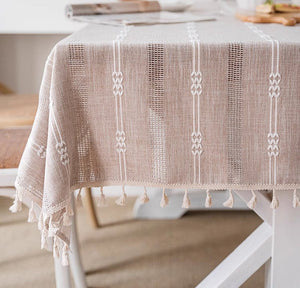Rectangular Table Cloth for Dining Room Table, Linen Square Tablecloth for Kitchen, Large Modern Table Covers for Sale-HomePaintingDecor