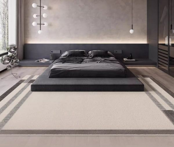Geometric Contemporary Modern Rugs Next to Bed, Modern Carpets for Office, Abstract Area Rugs for Living Room, Modern Soft Rugs under Dining Room Table-HomePaintingDecor