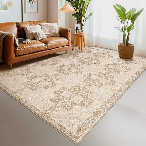 Abstract Modern Rug Ideas for Bedroom, Contemporary Area Rugs for Dining Room, Geometric Modern Rug Placement Ideas for Living Room-HomePaintingDecor