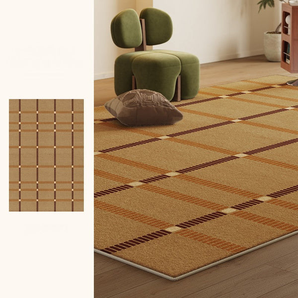 Modern Carpets Next to Bed, Contemporary Area Rugs for Bedroom, Mid Century Area Rugs, Modern Rugs under Dining Room Table-HomePaintingDecor