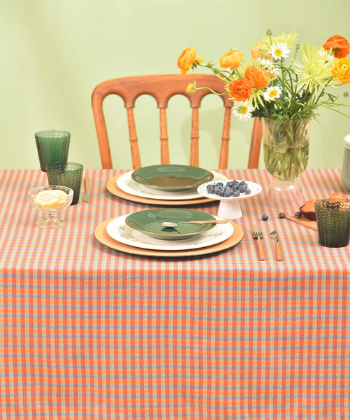 Rectangle Table Covers for Dining Room Table, Square Tablecloth for Coffee Table, Cotton Chequer Rectangular Tablecloth for Kitchen, Table Cloth-HomePaintingDecor