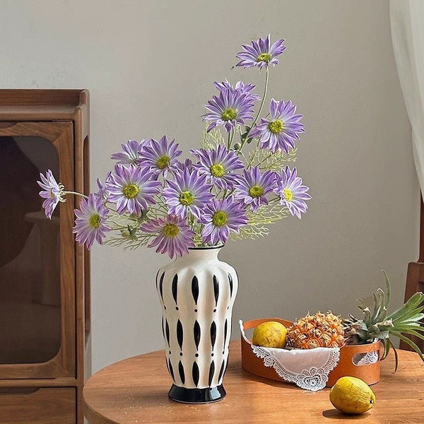 Handmade Bouquet Ceramic Vases, Modern Flower Vases on Table, Porcelain Flower Vases, Water Holding Flower Vases-HomePaintingDecor