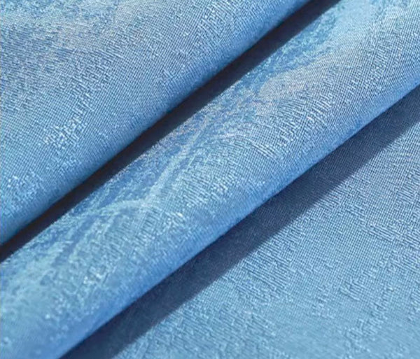 Modern Rectangle Tablecloth, Large Simple Table Cover for Dining Room Table, Square Tablecloth for Round Table, Blue Fringes Tablecloth for Home Decoration-HomePaintingDecor