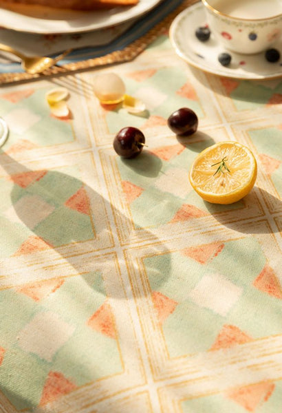 Rectangle Tablecloth for Dining Room Table, British Mid Century Fiberflax Tablecloth, Square Tablecloth for Coffee Table, Farmhouse Table Cloth, Wedding Tablecloth, Waterproof Tablecloth-HomePaintingDecor