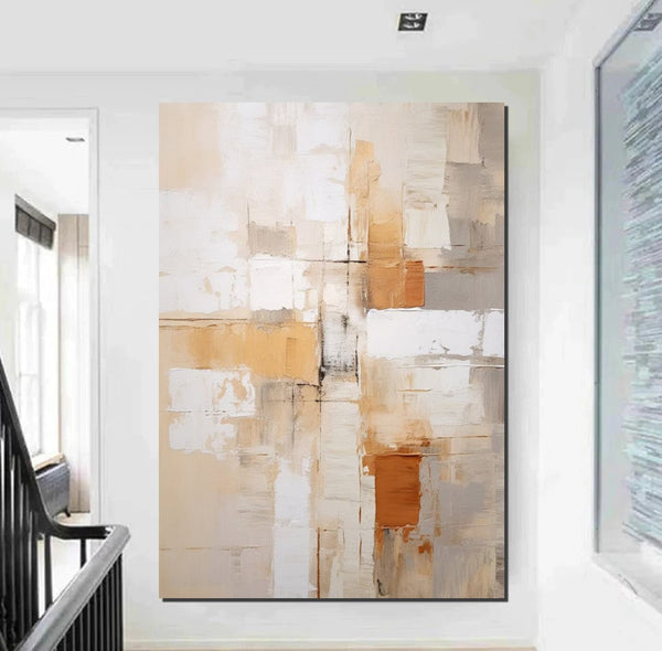 Simple Wall Art Ideas, Modern Abstract Painting, Buy Art Online, Large Acrylic Canvas Paintings, Dining Room Abstract Paintings-HomePaintingDecor