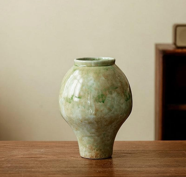 Flower Vases on Table, Centerpiece Ceramic Bud Vases, Porcelain Flower Vases, Handmade Water Holding Flower Vase-HomePaintingDecor