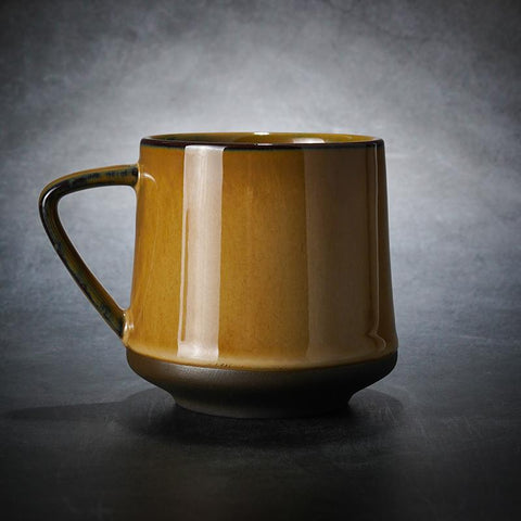 Large Tea Cup, Large Pottery Coffee Cup, Ceramic Coffee Mug, Latte Coffee Cup, Handmade Coffee Cup-HomePaintingDecor