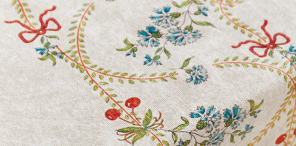 Spring Flower Table Covers for Round Table, Large Modern Rectangle Tablecloth for Dining Table, Farmhouse Table Cloth for Oval Table, Square Tablecloth for Kitchen-HomePaintingDecor