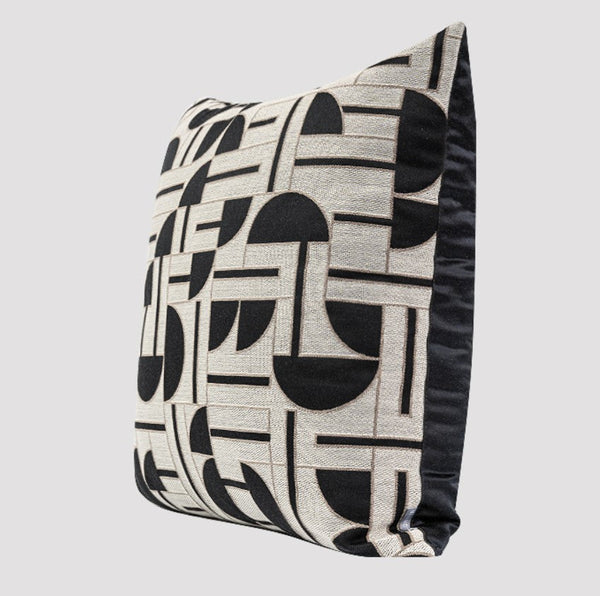 Geomeric Contemporary Pillows, Abstract Decorative Throw Pillows, Square Modern Throw Pillows for Couch, Large Simple Throw Pillow for Interior Design-HomePaintingDecor
