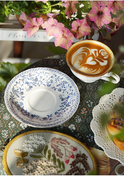 Classic British Tea Cups, Elegant Tea Cup With Saucer, Traditional Tea Cup Set, Porcelain Tea Cups, Floral Tea Cup Set, Ceramic Tea Cup with Saucer, Tea Cup Set, Vintage Tea Cup Set, Modern Ceramic Cups-HomePaintingDecor