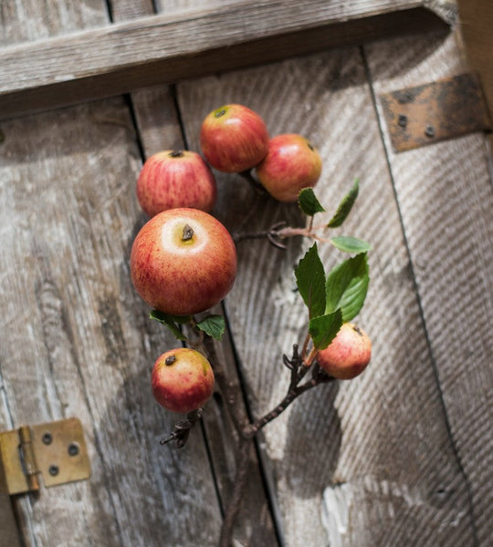 Apple Branch, Fruit Branch, Table Centerpiece, Beautiful Modern Flower Arrangement Ideas for Home Decoration, Autumn Artificial Floral for Dining Room-HomePaintingDecor