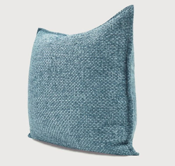 Large Modern Square Throw Pillows for Couch, Blue Modern Sofa Pillow, Blue Decorative Pillow, Simple Throw Pillow for Interior Design-HomePaintingDecor