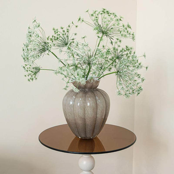 Handmade Liuli Vases, Color Glaze Vase, Contemporary Vases for Modern Home Decor, Glass Bud Vases, Centerpiece Vases on Table-HomePaintingDecor