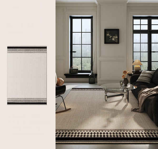 Modern Area Rugs under Sofa, Abstract Contemporary Rugs for Bedroom, Large Modern Rugs for Living Room, Dining Room Floor Rugs, Modern Carpets for Office-HomePaintingDecor