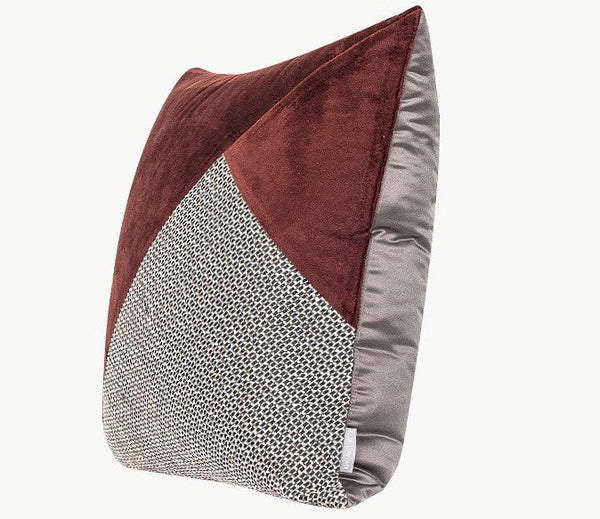 Red Modern Sofa Throw Pillows, Red Decorative Throw Pillows for Couch, Large Abstract Contemporary Throw Pillow for Interior Design-HomePaintingDecor