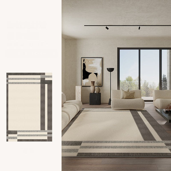 Geometric Contemporary Modern Rugs Next to Bed, Modern Carpets for Office, Abstract Area Rugs for Living Room, Modern Soft Rugs under Dining Room Table-HomePaintingDecor